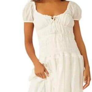 Free People Feeling Bonita Midi Dress Ivory L NWT